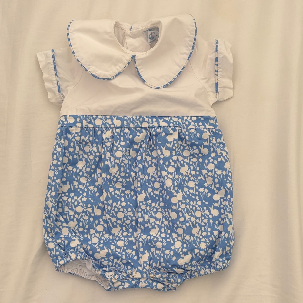 Precious Henry Duvall Romper - Bunny pattern perfect for Easter